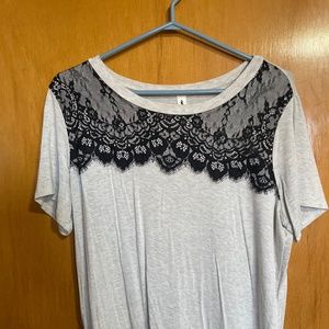 Lace Detail Tshirt